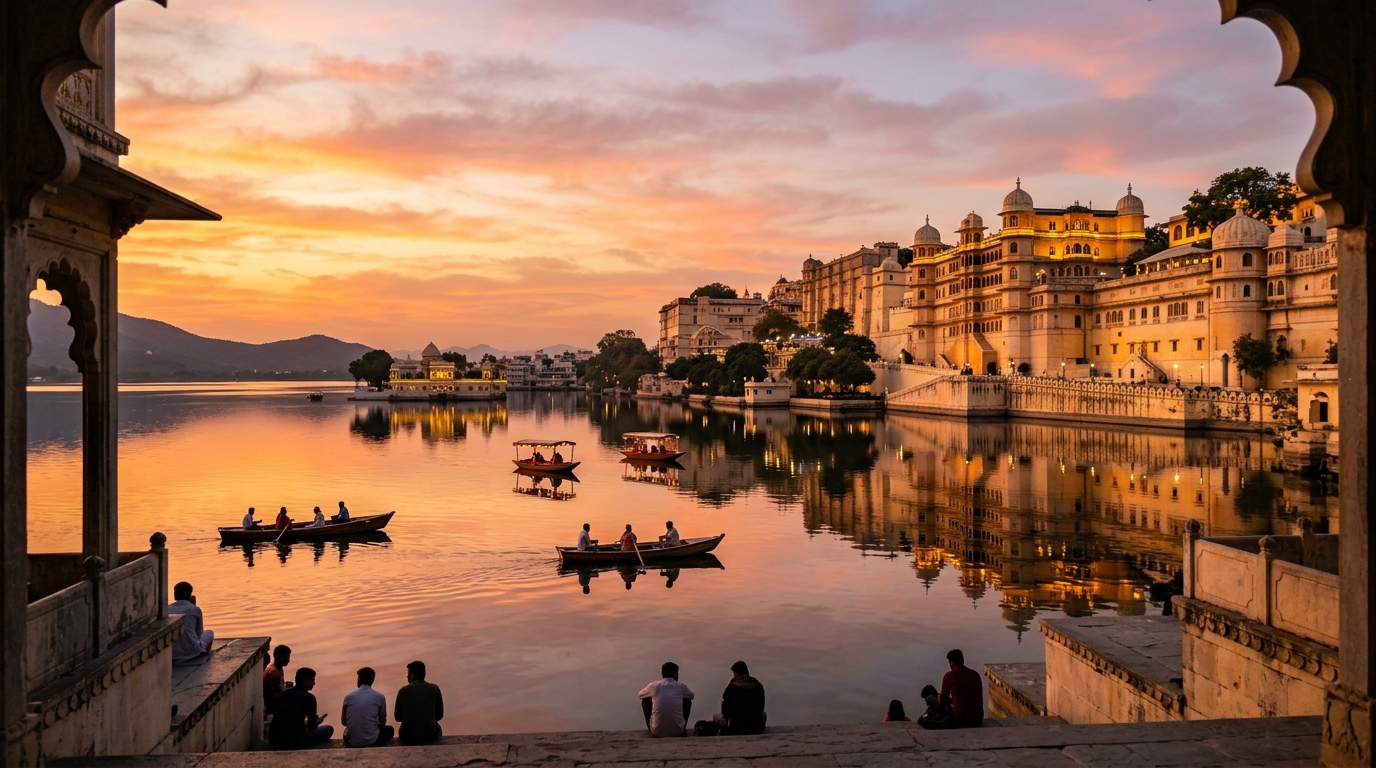 Udaipur travel scene